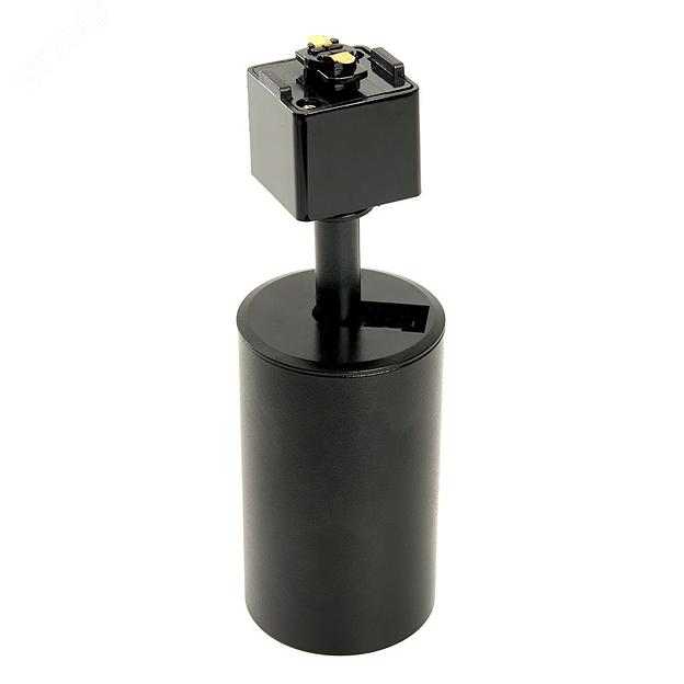 Светильник трековый на шинопровод ДПО GU10 без лампы IP40 черный фото 2