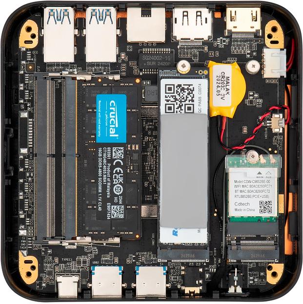 Неттоп IRU Tactio 525 Ryzen 9 6900HX (3.3) 32Gb SSD1Tb 680M Windows 11 Pro GbitEth WiFi BT черный (2099147) фото 9