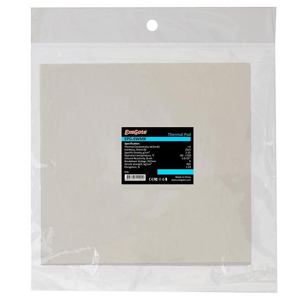 Exegate EX282355RUS Термопрокладка EPG-6WMK, 50x50x1.5 mm фото 1
