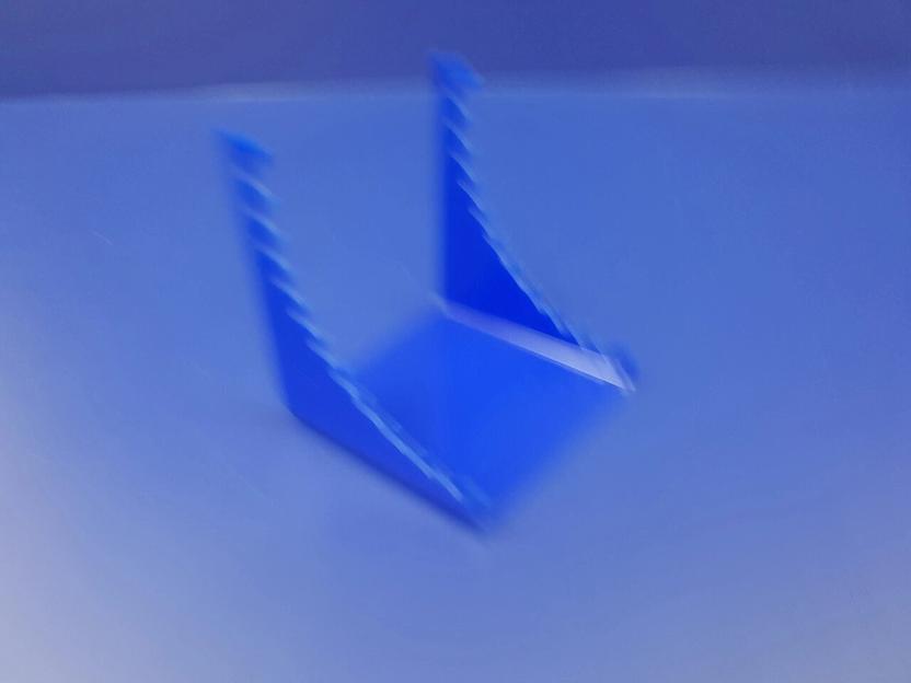 Подставка для ручек карандашей кистей 12 секции (горка радиус, цвет синий) фото 5