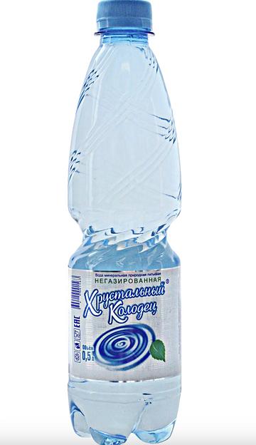 Питьевая минеральная вода «Хрустальный колодец» негазированная 0,5 л, опт фото 1