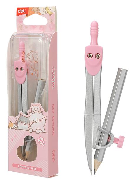 Циркуль Deli EH601 в компл.:карандаш фото 3