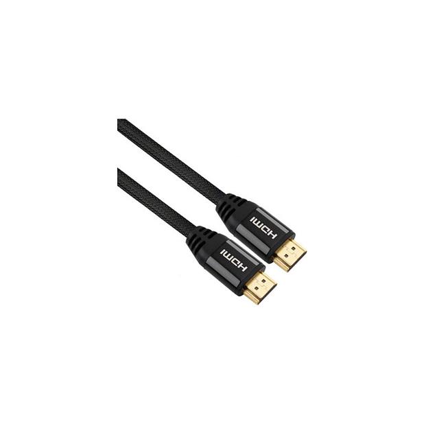 Кабель аудио-видео Ultra HD 8K, HDMI (m) - HDMI (m), ver 2.1, 1м, GOLD, черный фото 1