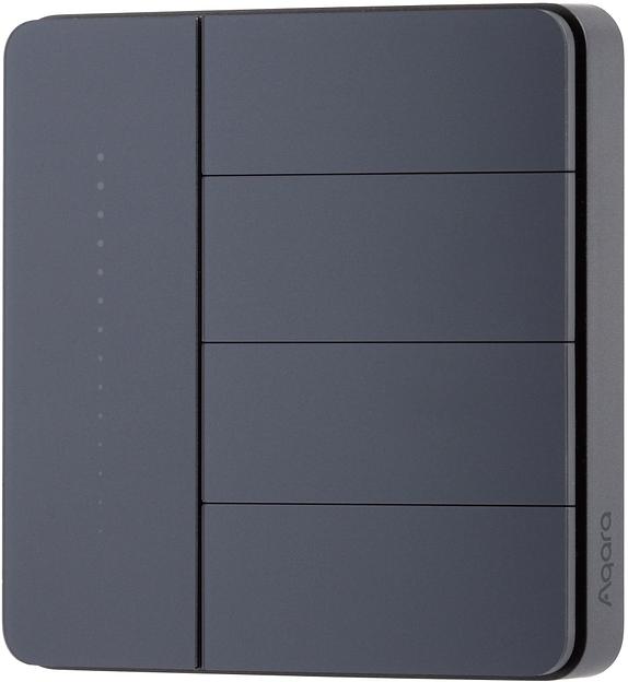 Умный выключатель Aqara Z1 Pro ZNQBKG44LM 3-хкл. графитовый (ZNQBKG44LM_GR) фото 1