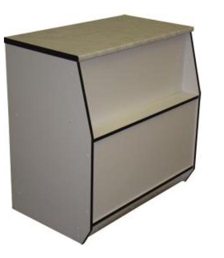 ПРС прилавок рабочий - 900х550х900мм Постформинг фото 1