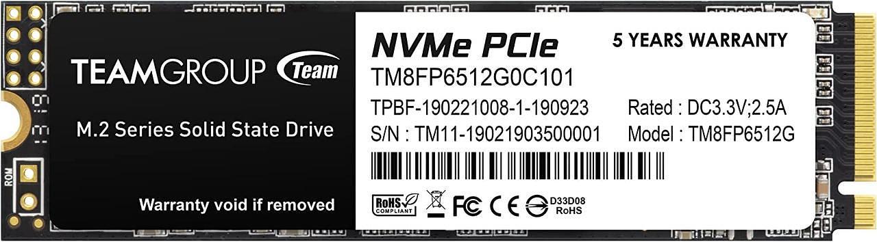 Твердотельный накопитель  512GB SSD TeamGroup MP33 M.2 TM8FP6512G0C101 фото 1