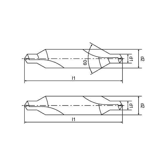 Центровочные сверла HSS без покрытия фото 2