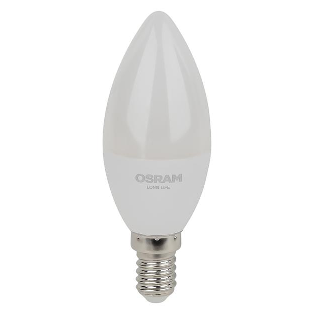 Лампа светодиодная LED 7Вт Е14 6500К 600Лм свеча 220В (замена 60Вт) OSRAM фото 2