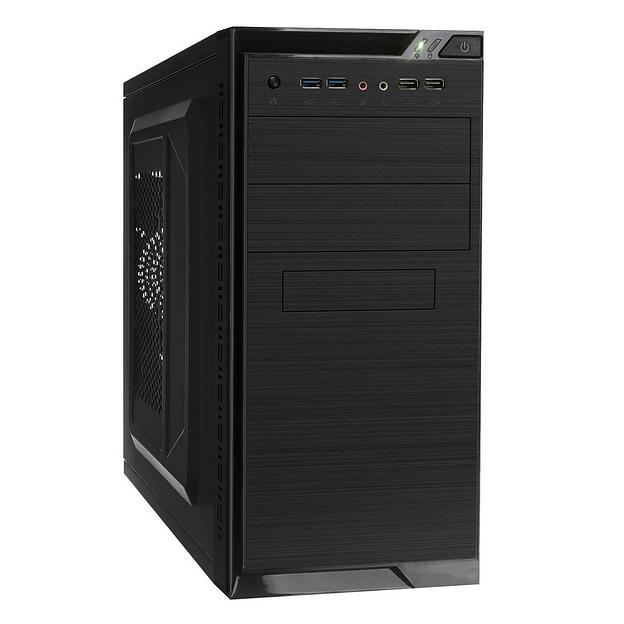 Корпус Minitower ExeGate QA-412U-XP500 (mATX, БП XP500 с вент. 12см, 2*USB+2*USB3.0, аудио, черный) фото 1