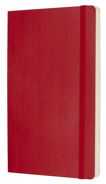Блокнот Moleskine CLASSIC SOFT QP616F2 Large 130х210мм 192стр. линейка мягкая обложка красный фото 2