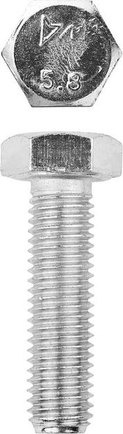 ЗУБР ГОСТ 7798-70, кл. пр. 5.8, M12 х 45 мм, цинк, 5 кг, болт (303080-12-045) фото 1