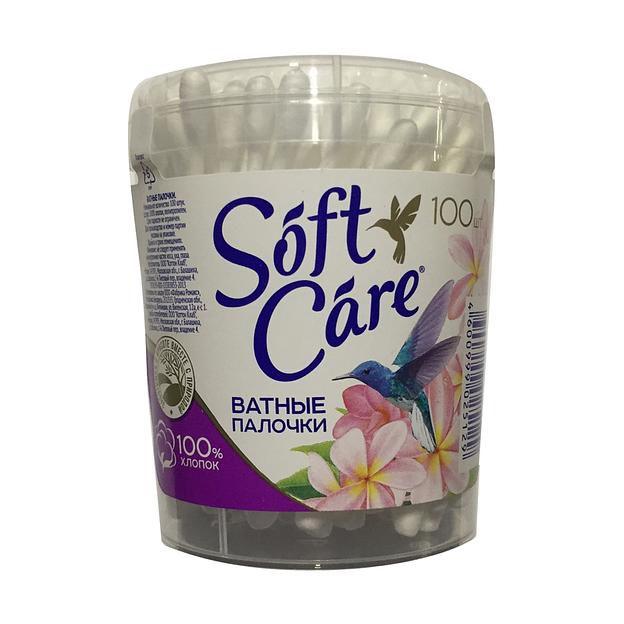 Ромакс ватные палочки soft care 100шт стакан круглый фото 1