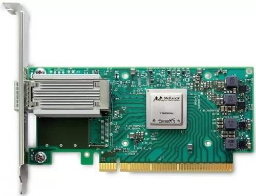 Сетевой адаптер NVIDIA MCX555A-ECAT ConnectX-5 VPI Adapter Card EDR InfiniBand and 100GbE Single-Port QSFP28 PCIe 3.0 x16 Tall Bracket ROHS R6 (MCX555A-ECAT) фото 1