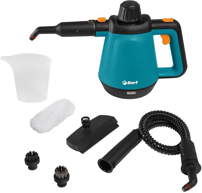 Пароочиститель ручной Bort BDR-2800-RR 1300Вт бирюзовый/черный фото 9