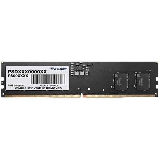 Память DDR5 8Gb 4800MHz Patriot PSD58G520041 Signature RTL PC5-38400 CL40 DIMM ECC 288-pin 1.1В single rank фото 1