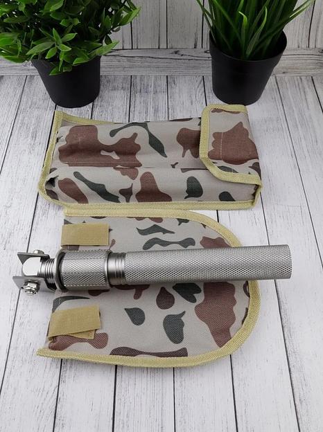 Многофункциональная «Тактическая» складная лопата 12 в 1 стальная, Опт фото 5