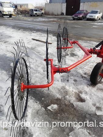Грабли ворошилки ГВВ-6 с двумя гидроцилиндрами фото 1