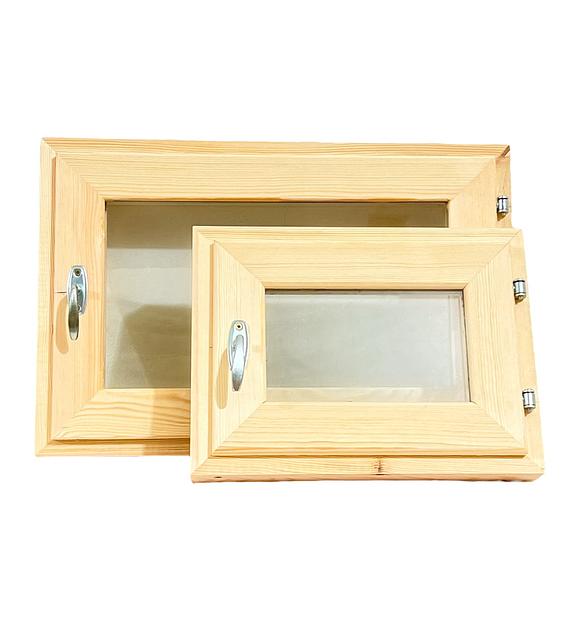 Окна из сосны 400х400 мм фото 3