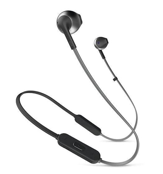 Гарнитура вкладыши JBL T205BT Lifestyle черный беспроводные bluetooth шейный обод (JBLT205BTBLK) фото 1