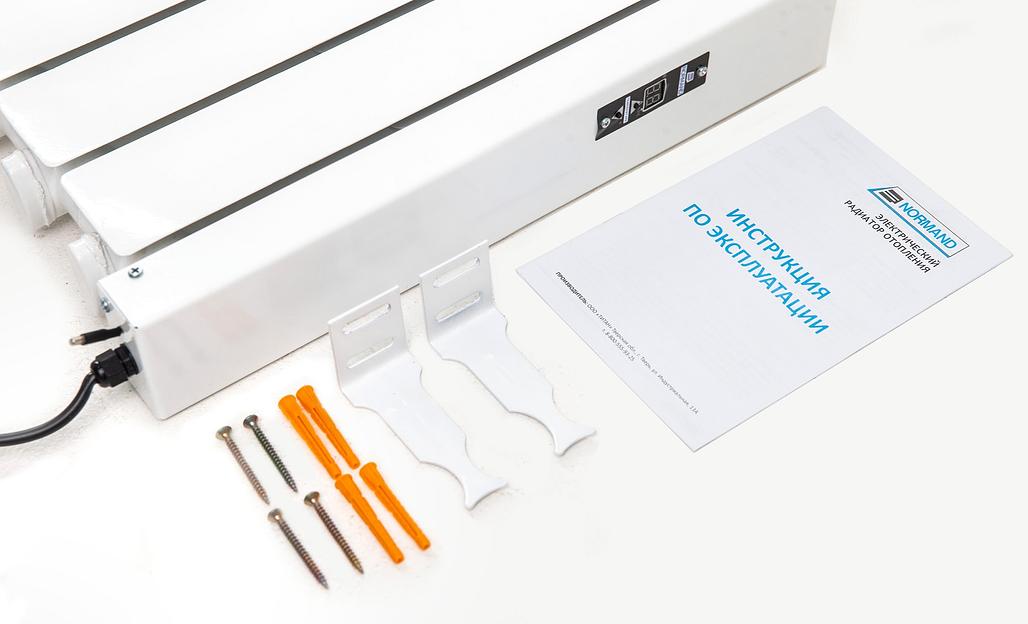 Электрический радиатор (обогреватель) «Normand» 8 узкий ОПТ фото 4