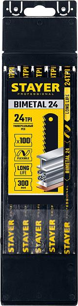 STAYER Bimetal-24, 24 TPI, 300 мм, 1 шт, биметаллическое полотно по металлу, Professional (15932-24) фото 4