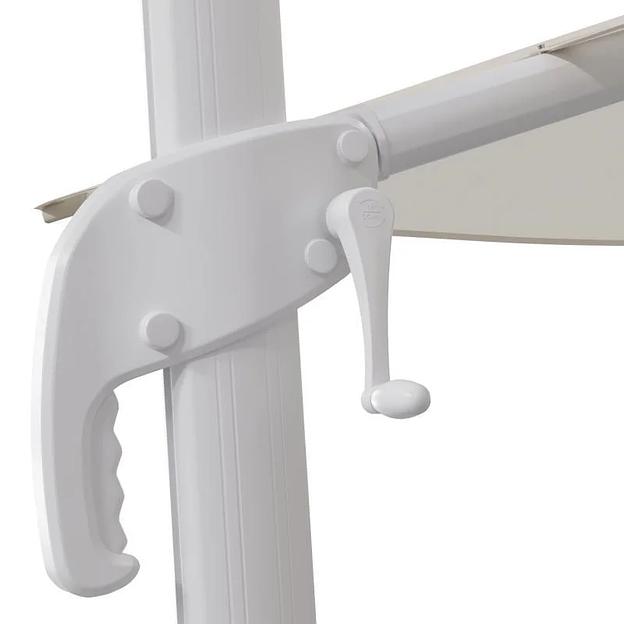 Зонт уличный белый 290х290х180 см ОПТ фото 4