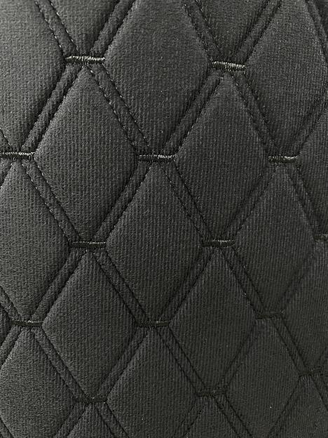 Велюр чёрный, ромб, нить чёрная опт фото 1