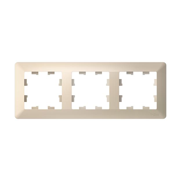 ATLASDESIGN AIR 3-постовая РАМКА, БЕЖЕВЫЙ/дымчатый белый фото 1