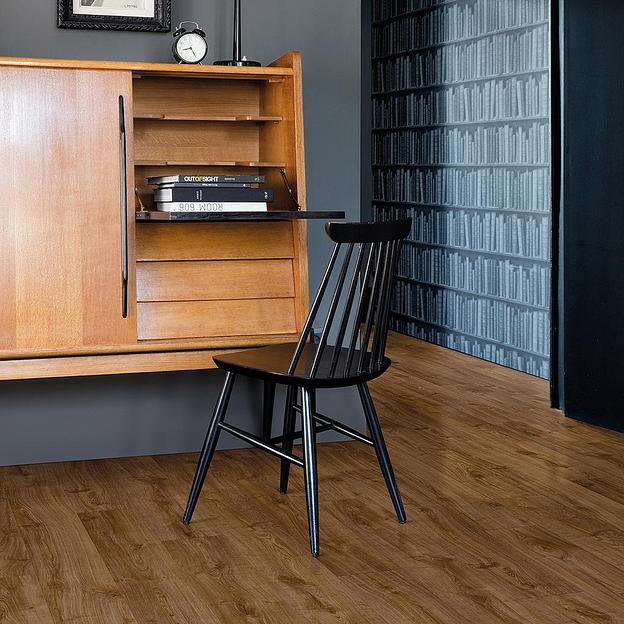 Виниловая плитка ПВХ Quick-Step PUGP40075 PULSE GLUE КОРИЧНЕВАЯ СОСНА, кварцвиниловая плитка 11шт/уп фото 3