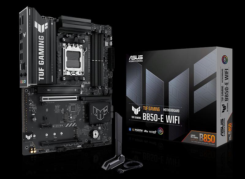 Материнская плата Asus TUF GAMING B850M-E WIFI SocketAM5 AMD B850 4xDDR5 mATX AC`97 8ch(7.1) 2.5Gg RAID+HDMI+DP фото 5