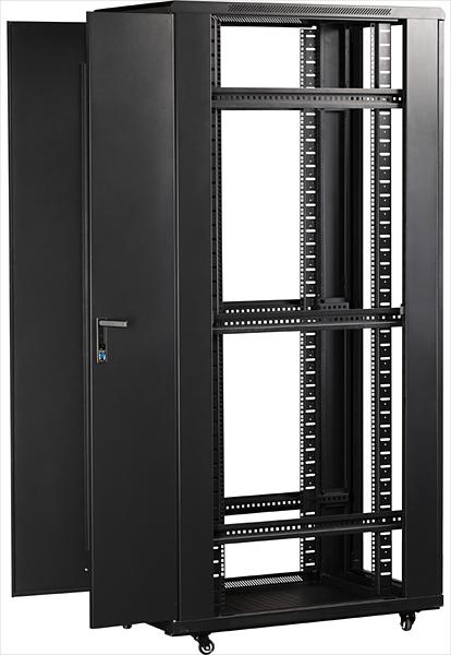 Шкаф 19" Business, 42U 600x800, черный, передняя дв. перфорир., задняя дв. распашная перфорир. (TWT-CBB-42U-6x8-P1) фото 5