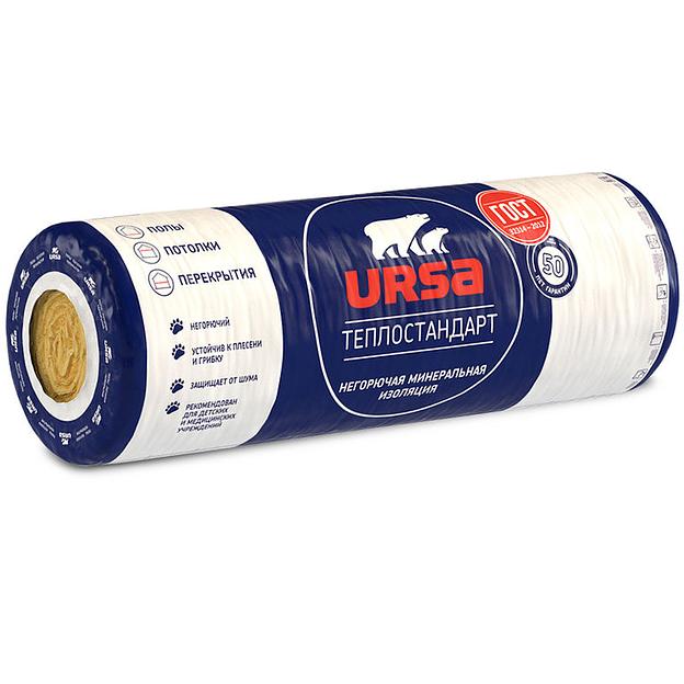 Рулон теплоизоляционный URSA Теплостандарт 6500x1200x100мм (8м2) фото 1