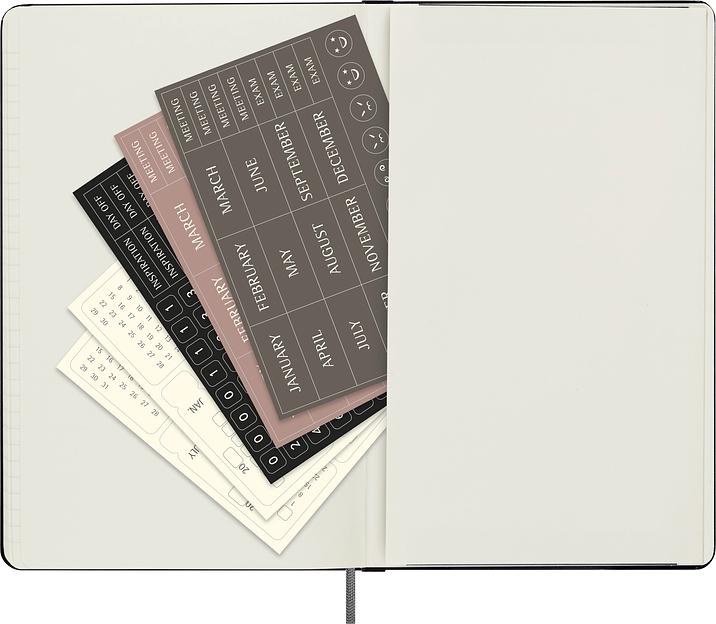 Еженедельник Moleskine CLASSIC WKNT Large 130х210мм недатир. 288 черный фото 10