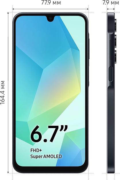Смартфон Samsung SM-A165F Galaxy A16 256Gb 8Gb черный моноблок 3G 4G 6.7" 1080x2340 Android 14 50Mpix 802.11 a/b/g/n/ac NFC GPS GSM900/1800 GSM1900 TouchSc фото 3