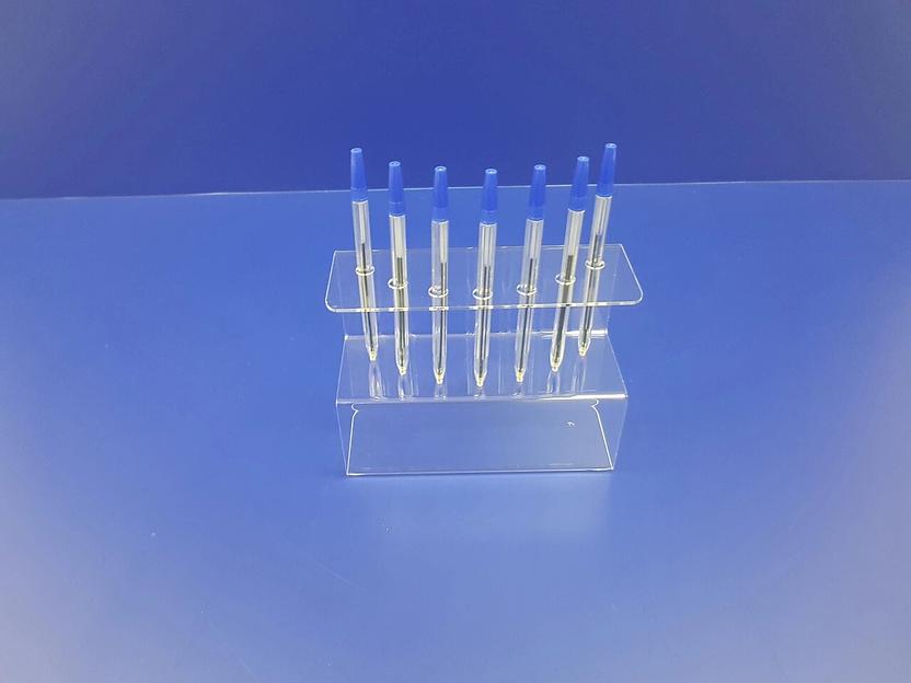 Подставка для ручек карандашей кистей 7 секции ( S-образные, место для логотипа) фото 3