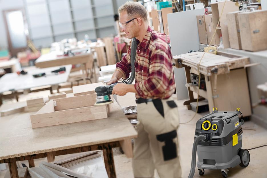 Строительный пылесос Karcher NT 30/1 Tact Te L 1380Вт (уборка: сухая/влажная) серый фото 3