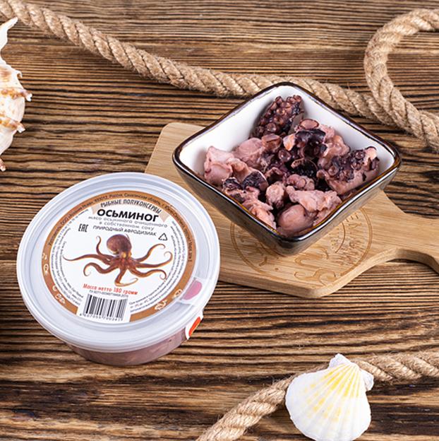 Консервы «Осьминог филе» в собственном соку ОПТ фото 3