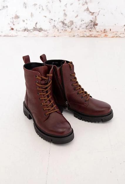 Ботинки зимние женские Onkei бордо кожа, арт.M1041-1N ОПТ фото 1