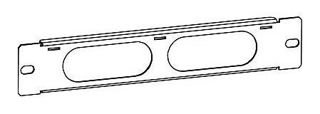 Кабельный органайзер Горизонтальный ЦМО ГКО-1U-10 односторонний 1U шир.:10" глуб.:5мм фото 1