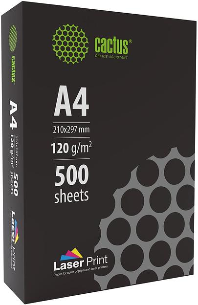 Бумага Cactus CS-LPA4120500 A4/120г/м2/500л./белый для лазерной печати фото 1