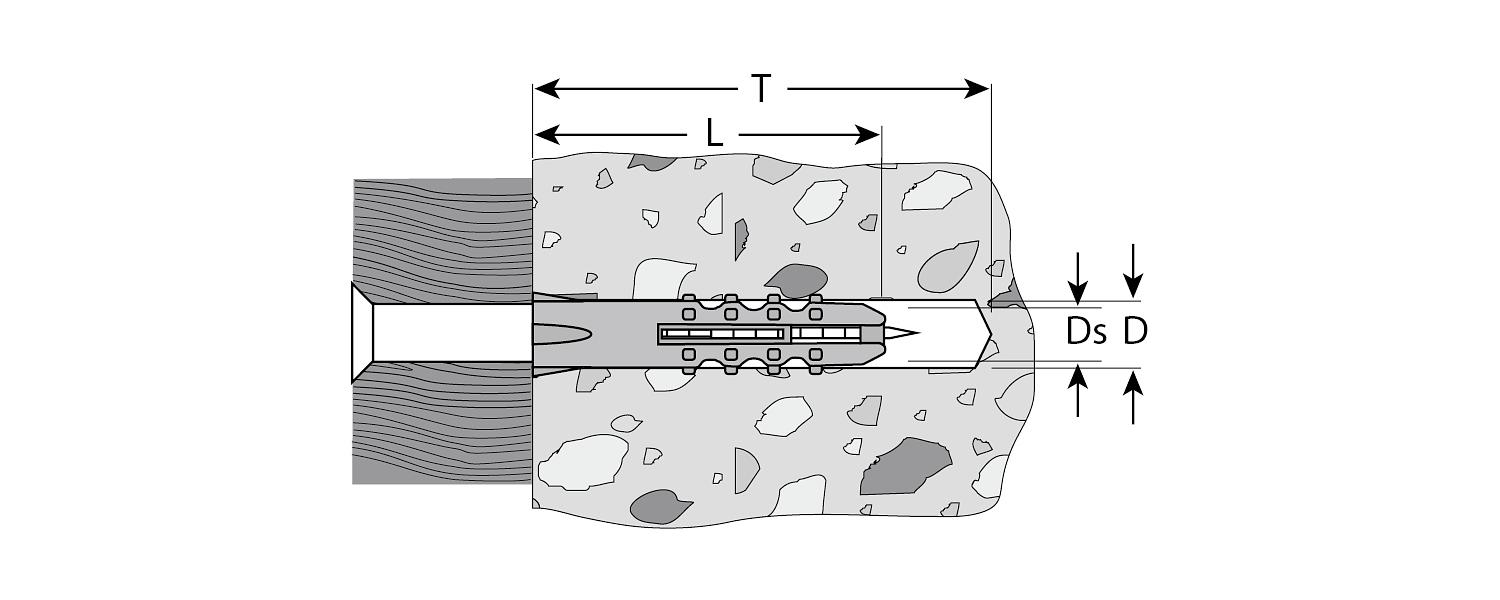 ЗУБР 6 х 40 мм, 1000 шт, распорный дюбель (4-301060-06-040) фото 2