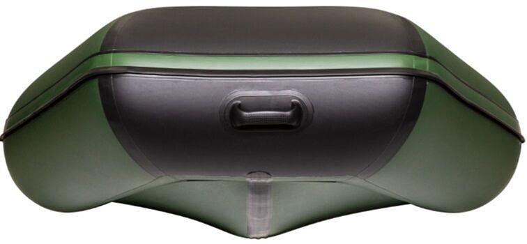 Лодка Аква 3200 СК, киль, 3200*1420*400 мм., цвет: зеленый-черный фото 6