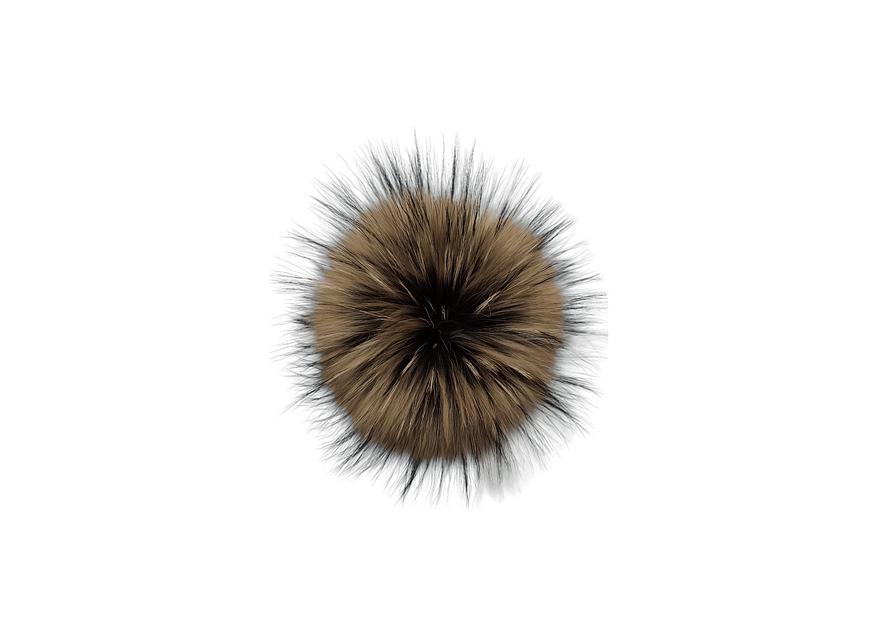 Помпон из енота 16-19 см опт фото 1