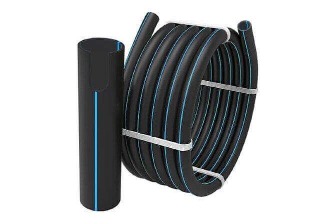 Труба ПНД полиэтиленовая 200x9,6 - класс ПЭ-100/SDR-21 давление 0,8Мпа фото 1