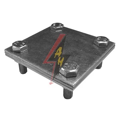 Крестообразное соединение (полоса-полоса) AH Hardt Sp.j. 4×M6×25, три пластины, B до 30 мм ОПТ фото 1