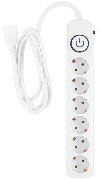 Сетевой фильтр Ippon BK-6-UPS-1.8-10-W 1.8м (6 розеток) белый (коробка) фото 4