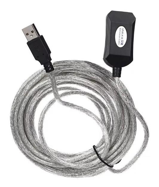 Aopen/Qust Кабель-адаптер USB2.0-repeater, удлинительный активный Af> 5м (ACU823-5M) [6938510851314] фото 1