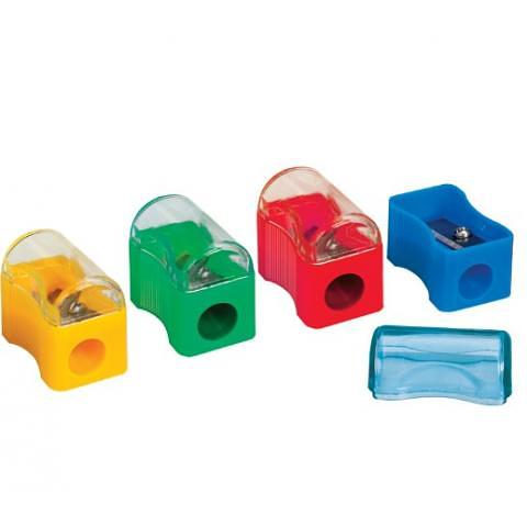 Точилка пластиковая с 1 лезвием, с контейнером, ассорти, Forofis фото 1