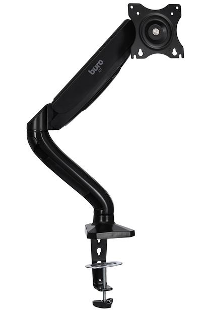 Кронштейн для мониторов ЖК Buro M1 черный 15"-32" макс.9кг крепление к столешнице поворот и наклон фото 2