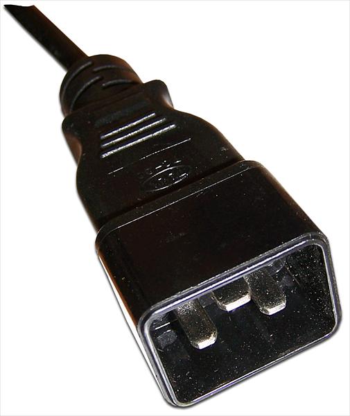 Кабель Lanmaster LAN-PP13/20-0.5-BK C13-C20 проводник.:3x0.75мм2 0.5м 220В (упак.:1шт) черный фото 3